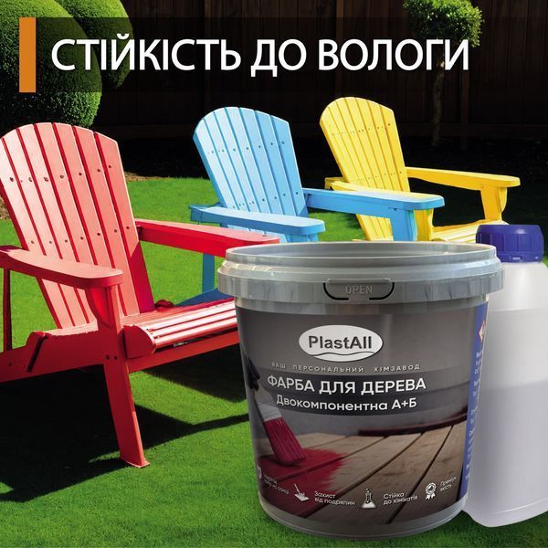 Епоксидна фарба для меблів Plastall&trade; 4.5 кг Білий 3054920354 фото