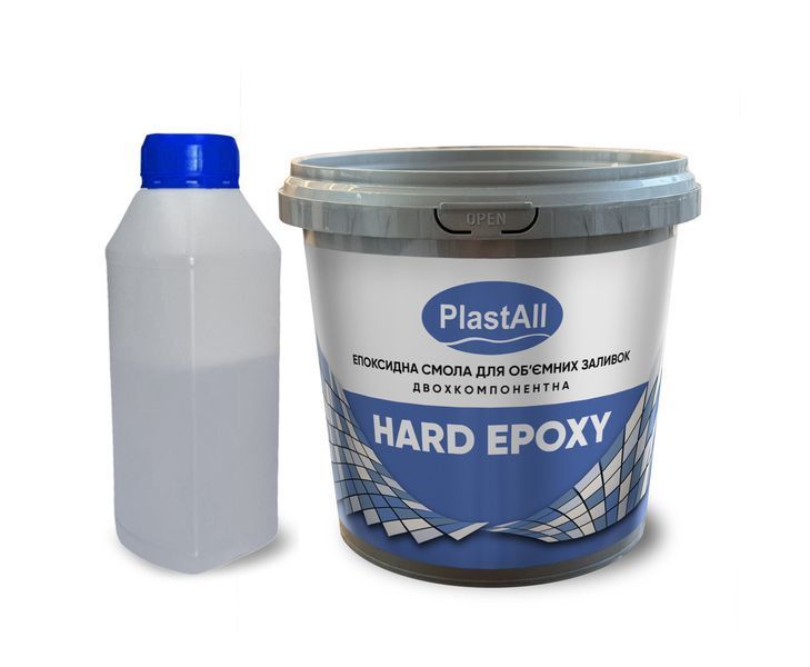 Эпоксидка (эпоксидная смола) HARD EPOXY прозрачная для заливки 3D столешниц с отвердителем 7кг 1450020011 фото